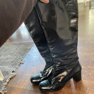 Vintage Chanel Knee-high boots